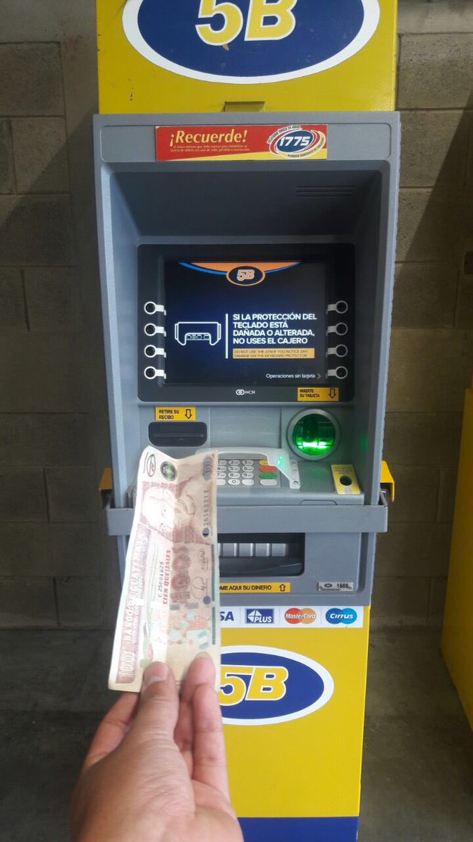 Estadístico digerir Surtido billete falso cajero automático Oxidar