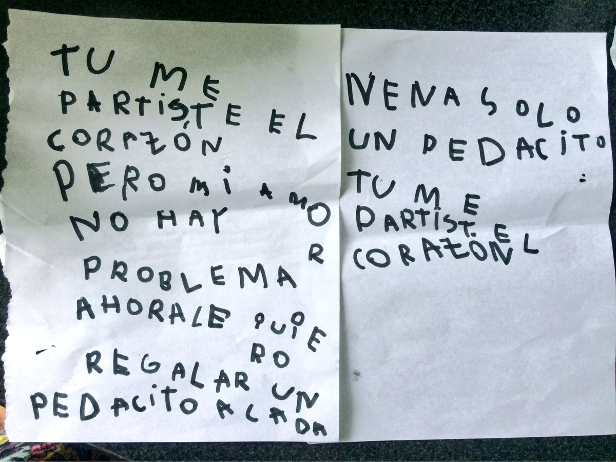 MaleDiaz94's tweet photo. Escrito por mi prima de 4 años (posta), me la morfo❤️ https://t.co/a0byJOyYKG