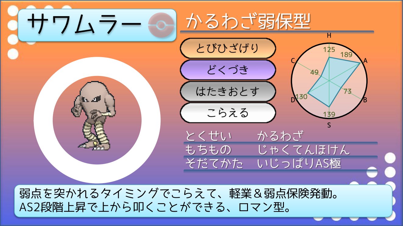 Uzivatel てつぼう Na Twitteru ポケモンusum育成サンプル 弱点保険サワムラー ロマンを追い求めるなら飛び膝 蹴り 起死回生 ただ素直に弱点突かれる状況があまりなく 素で使える飛び膝蹴りの方が使い勝手 T Co Kgxwkpihge Twitter