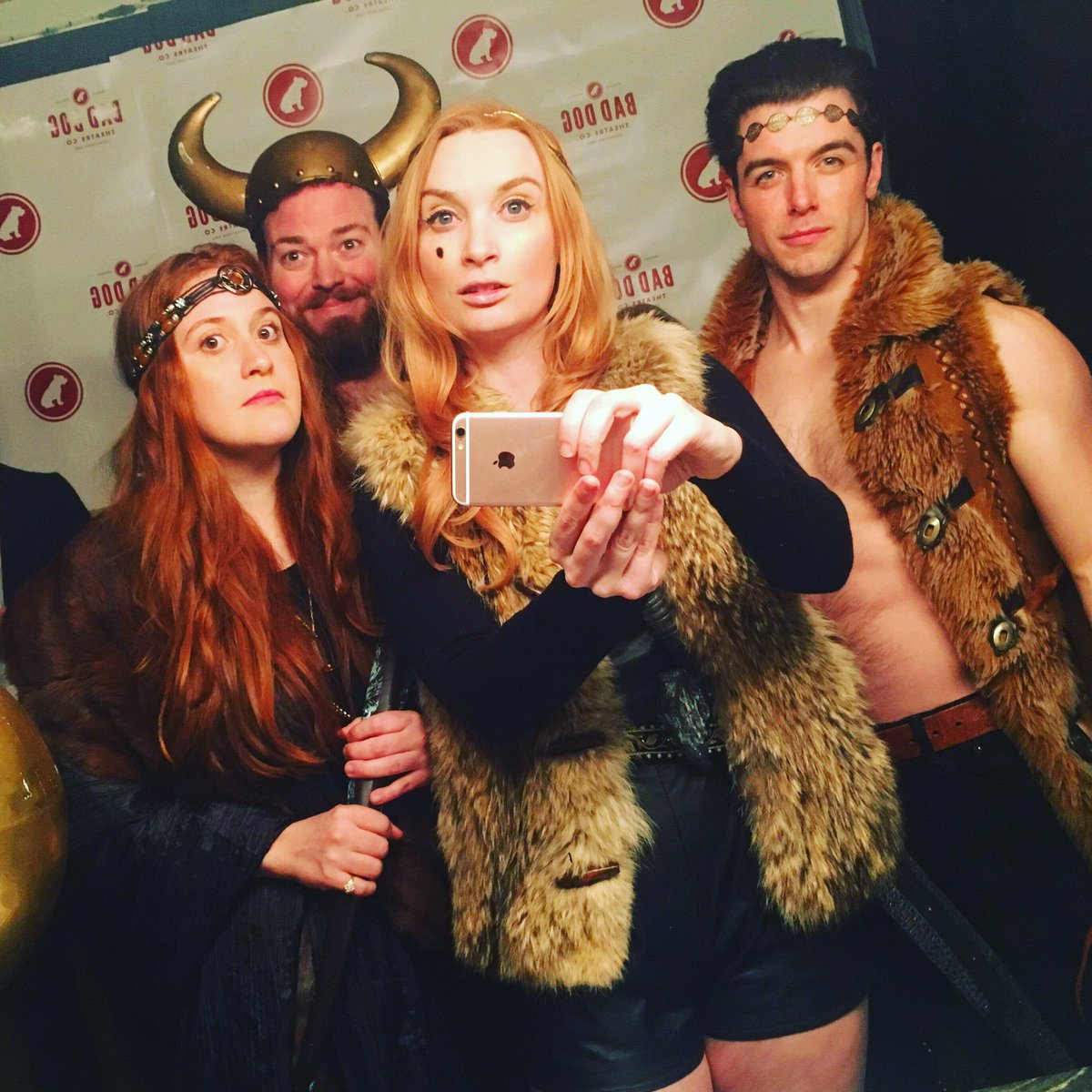 lizjohnston12's tweet photo. TONIGHT. We might finally be free of the gods who have possessed our bodies for years. Please let them win this improv tournament. Please free them from this world. It's the finals of #Globehead2018 and it's time to finally #LetThemDie @BadDogTheatre https://t.co/kKEo2mavY6