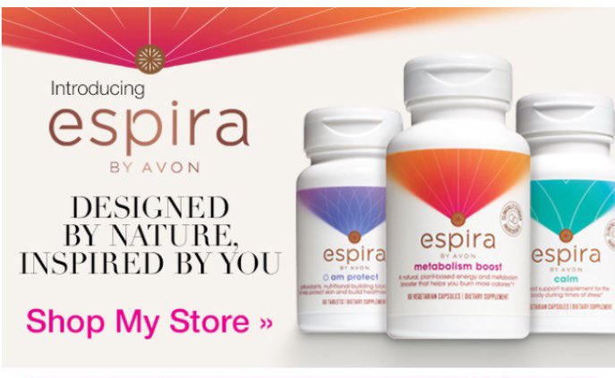 lulabelldesign1's tweet photo. Check out AVON’s NEW products‼️ Supplements & Vitamins by ESPIRA! https://t.co/nnFh1cskLc #Wellness #Health #workout #PrepMeals #ProteinPowder #Smoothies #Hungerblock #metabolism ❤️ https://t.co/z7uVVnVPMh