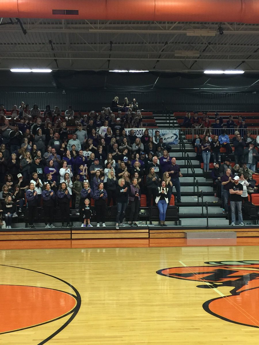 BreeseCheer's tweet photo. Cougar fans, you did it again!! Thanks for being the BEST support system๐. Sectional Champs & headed to STATE! #threepeat #618cheer #hustleandheart https://t.co/BfDMoDgcrG