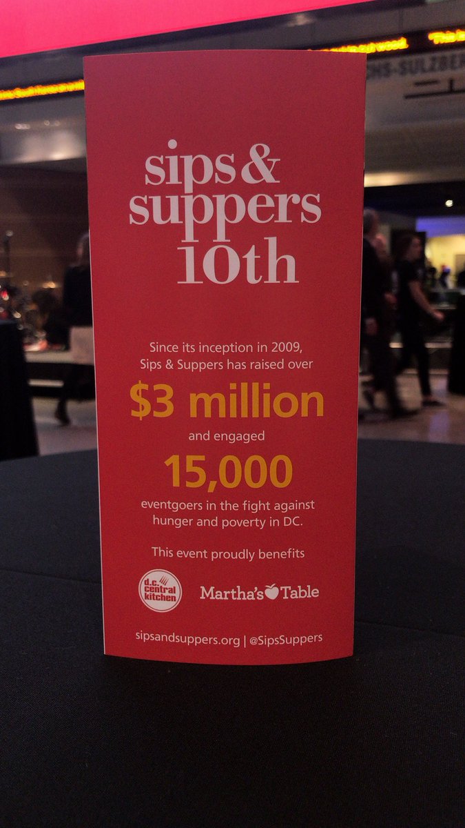 MarthasTableorg's tweet photo. Tonight! See you at #SipsDC and follow @SipsSuppers for more! #SipsSuppers2018 @dcck https://t.co/7q44jgLaue