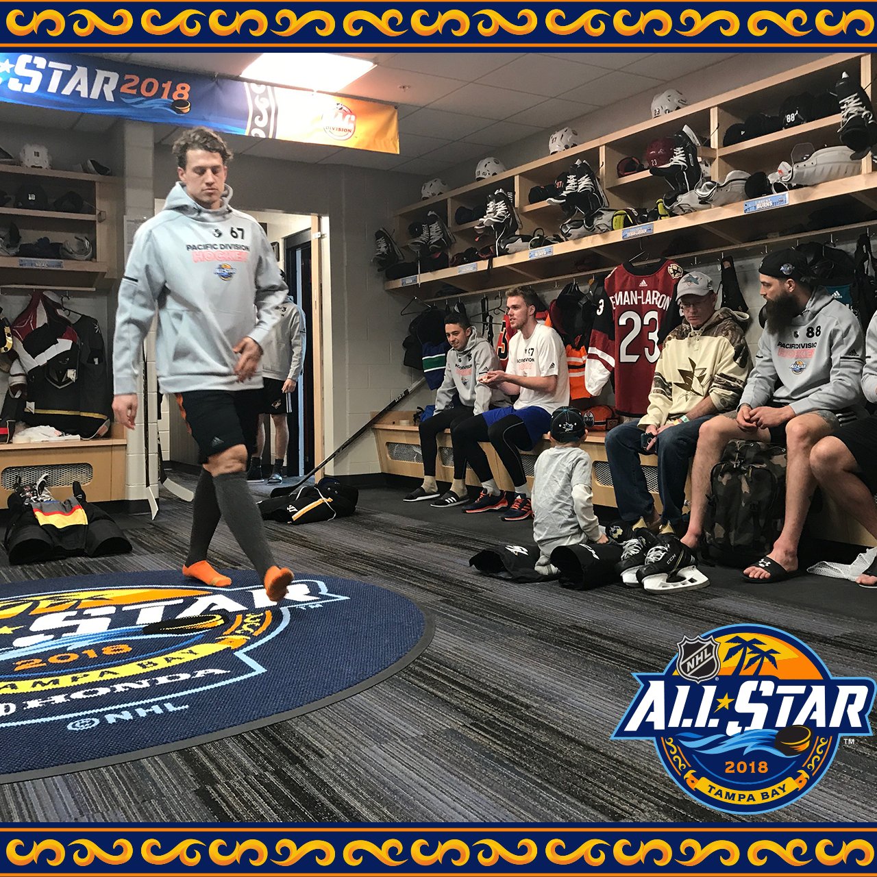 NHL on X: Logo rules apply in the #NHLAllStar locker room and