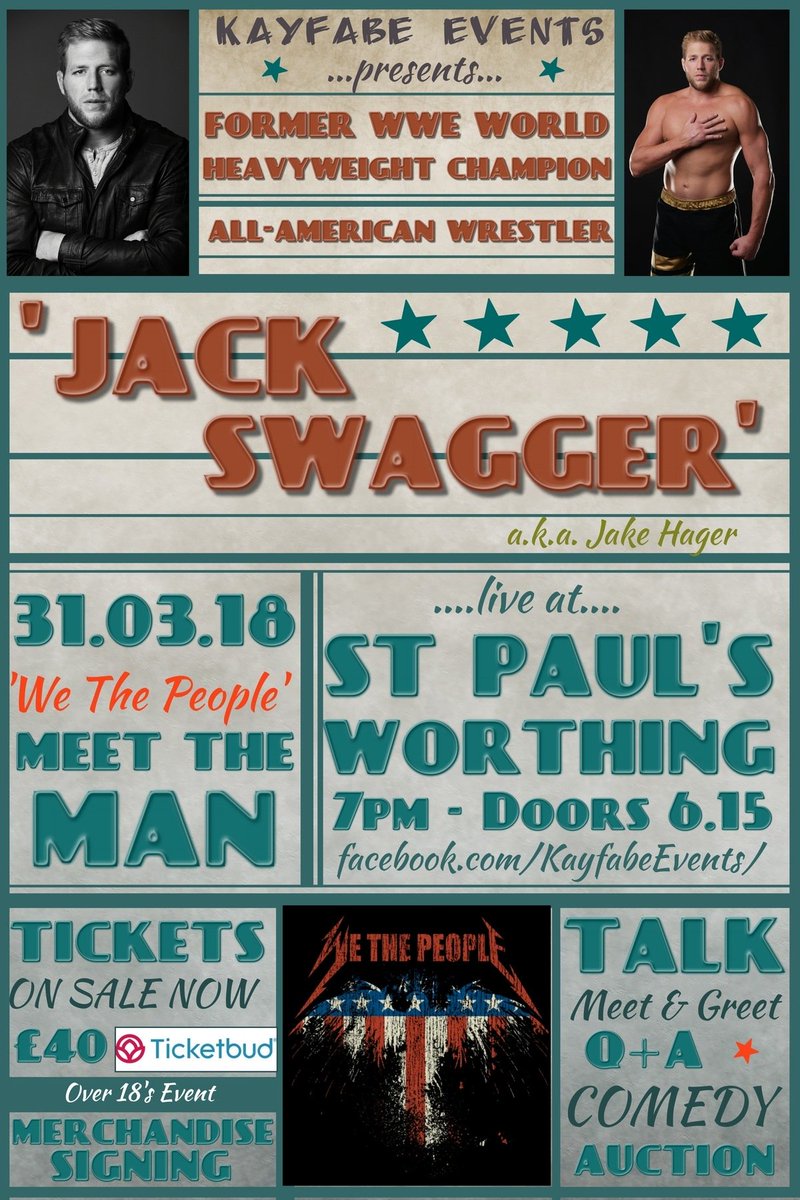 KateMitchell80's tweet photo. @KayfabeEvents
An Evening With.....bringing you the best, cult and independent wrestlers from around the world to the UK! #talks #questionandanswer #meetandgreet @RealJackSwagger @TherealAbyss @RobbieEImpact #Worthing #events #fun #wrestling #ImpactUK #WWENXT #ticketbud https://t.co/UHruNgDXwQ