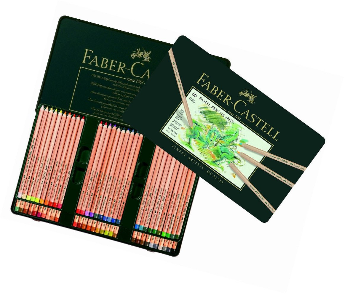 Faber Castell, Tin Of 60 Pitt Pastel Pencils