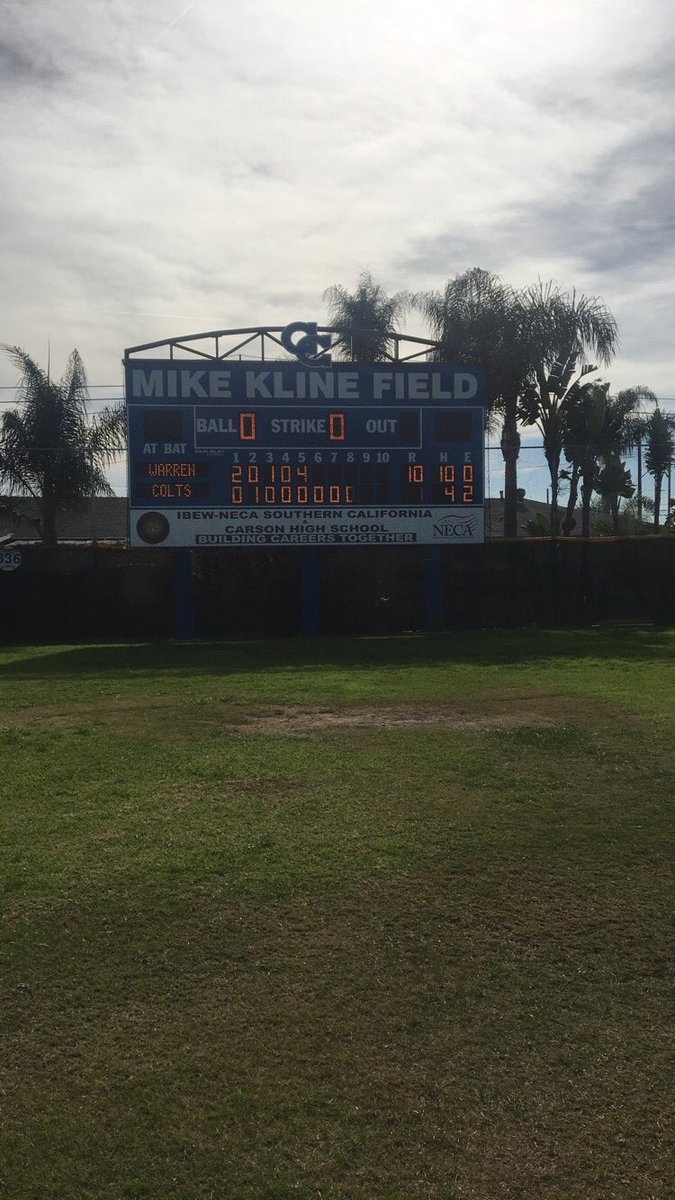 WarrenBaseball_'s tweet image. Congratulations to the Varsity Baseball Team on their 10-1 win over Carson High School today!