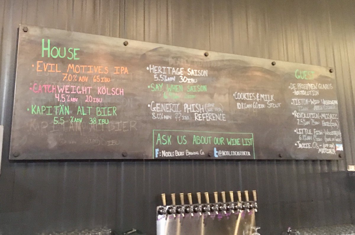 Beer2Box's tweet image. Great night at @NobleBeastBeer great beer and excellent food.