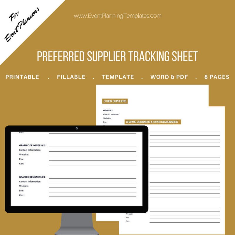 eventcert's tweet photo. Excited to share the latest addition to my #etsy shop: Vendor List / Preferred Supplier Tracking Sheet for Event and Wedding Planners. Printable Template., MS Word and PDF Versions included. https://t.co/iZkg7o1T2S #everythingelse #graphicdesign #gold #blue #eventplanne https://t.co/n335DZCFqz
