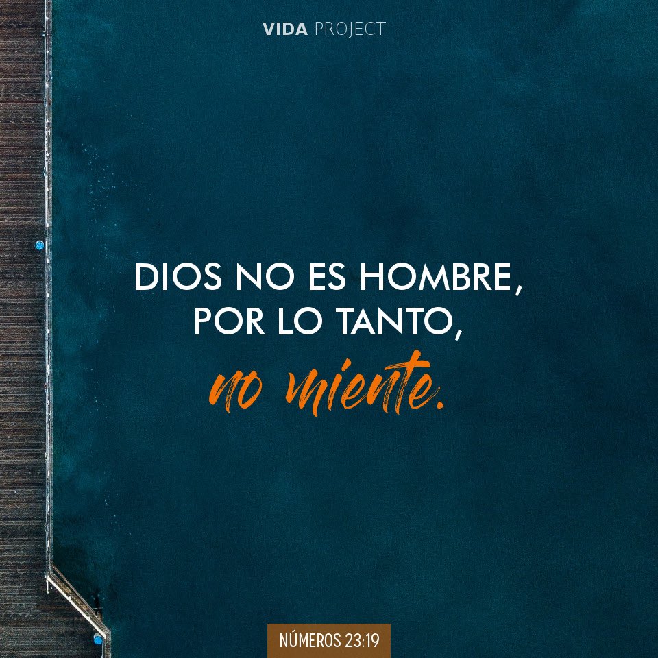 vidaprojectsv's tweet photo. #VIDAProject
Dios no es un hombre, por lo tanto, no miente. https://t.co/vBkxeizksT