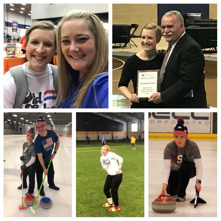 GHSaysRockChalk's tweet photo. Home after an awesome trip to the #SHAPEcentral Conference! I loved seeing my friends &amp; had a blast 🥌curling &amp; playing 🏑field hockey! It was so awesome to represent @MOAHPERD &amp; @ClaytonSchools and be recognized as the 2018 @SHAPEAmericaCD MS TOY! https://t.co/YeLoyNxnpJ