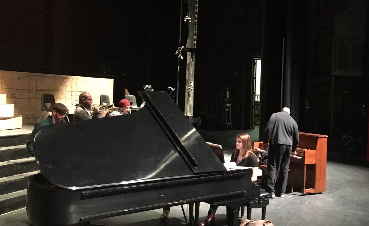 One more! Senior Kate K and the horn section of Apple Butter Soul #getreadytorock @etomharris3 #Copacabana