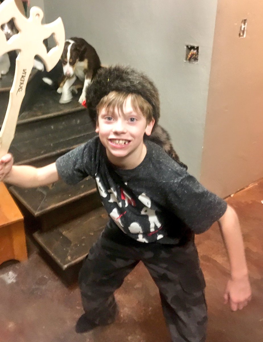 JannieMontane's tweet photo. We have a wild man in our house!🤪 #10NextWeek #LuvMyGoofBall #NotSureImReadyForThis https://t.co/kmGllkmAH5