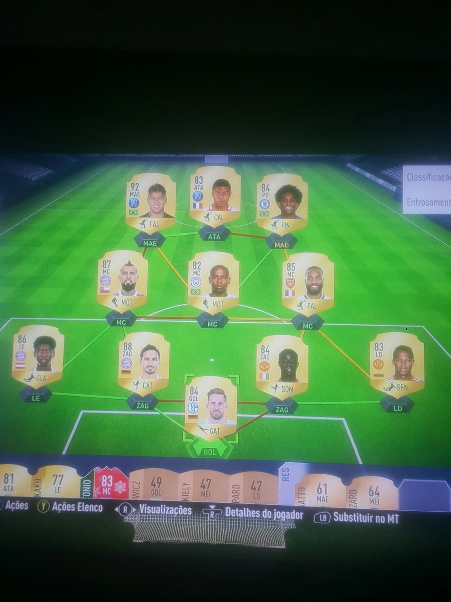 WellingthonRDS's tweet photo. Pode me.dar alguma dica para o ataque e meio campo? estou tendo problemas com Fernandinho e William, o desafio é deixar NEYMAR no time ainda haha vlw @FIFATRADEBRASIL https://t.co/dIRmjFJqGp