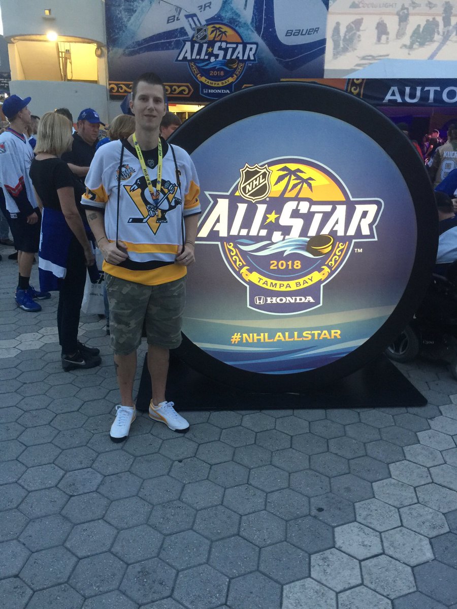 PirateNation22's tweet photo. What an Amazing 1st Experience at the #NHLSkillCompetition at @AmalieArena Had a blast tonight! #Pens #NHLAllStar #NHLAllStarWeekend @PirateNation22 @keeperofthecup https://t.co/6JGNuuRHTg