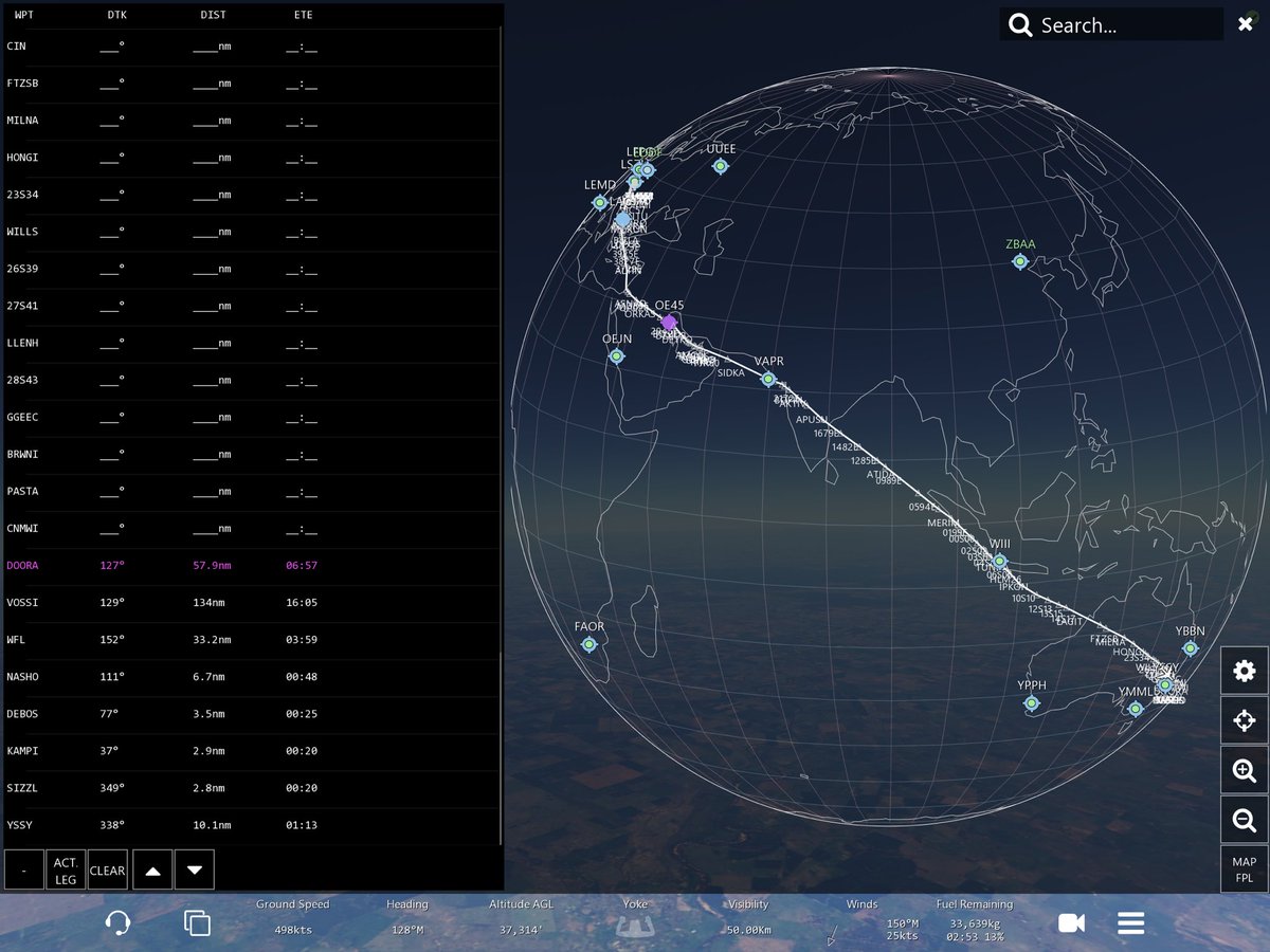 FabienWannerOFF's tweet photo. The longest commercial flight on @infiniteflight and @LiveFlightApp with @Qantas A380-800 from @zrh_airport to @SydneyAirport in 17 hours and 30 minutes. #infiniteflight #infiniteflightlive #infiniteflightglobal #ifae #liveflightapp https://t.co/HVYkONZPkD