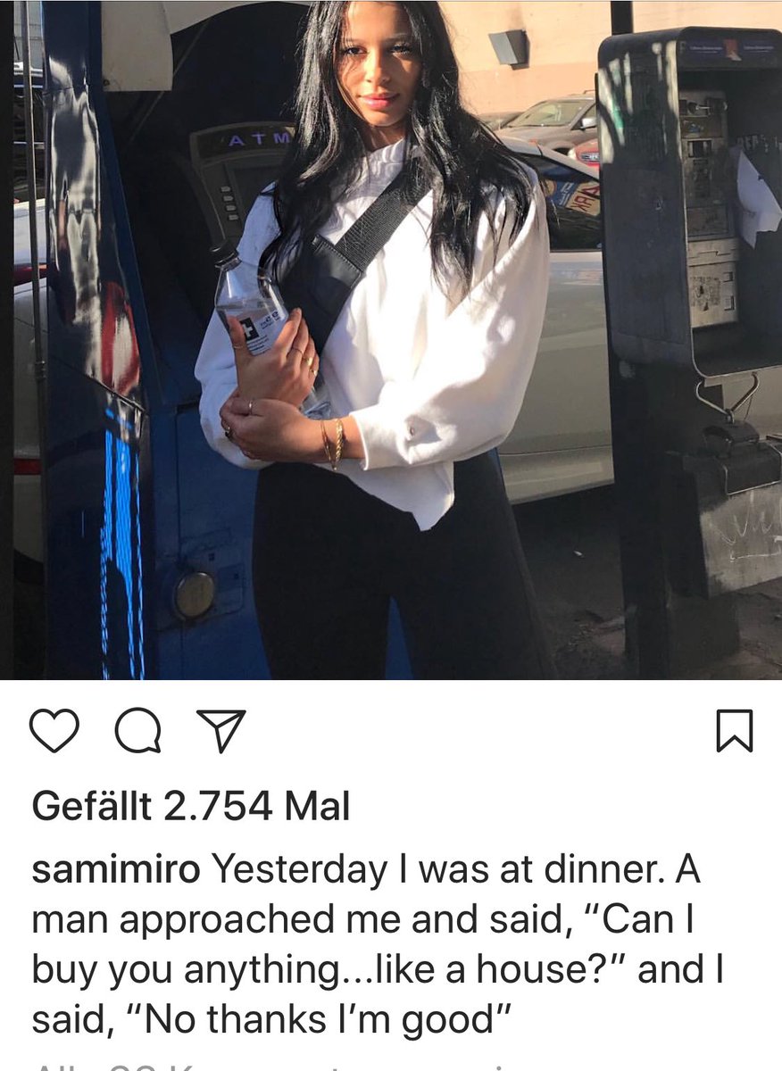 ZacEfron_Swiss's tweet photo. The right answer is ... No thanks i just sleep with Drake ..Cully... DJ Alex ... Marc and more and they paid me very well and I have still money from Zac ... but when i need more I call you 😂🤮 #SamiMiro https://t.co/Ir8OePM2cc