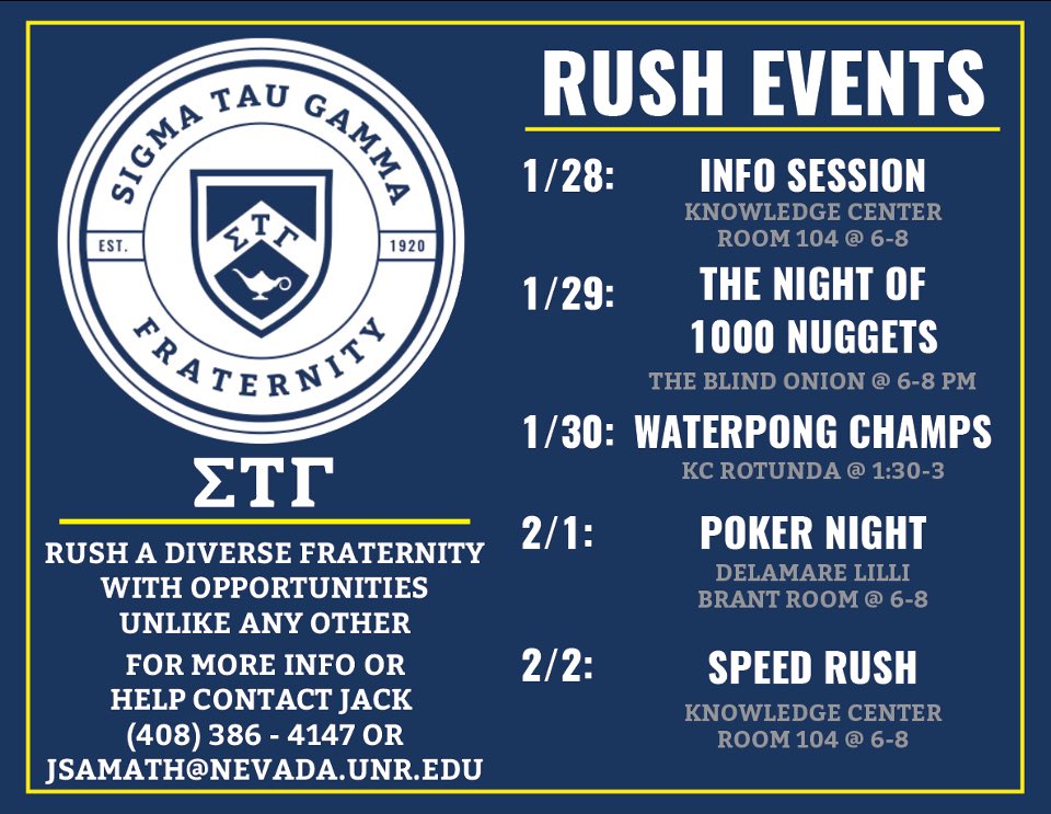 sigtaunevada's tweet photo. The Night of 1,000 Nuggets is back and its at the Blind Onion this time! You don’t wanna miss this #GoGreek https://t.co/PyW8YqF8Zo