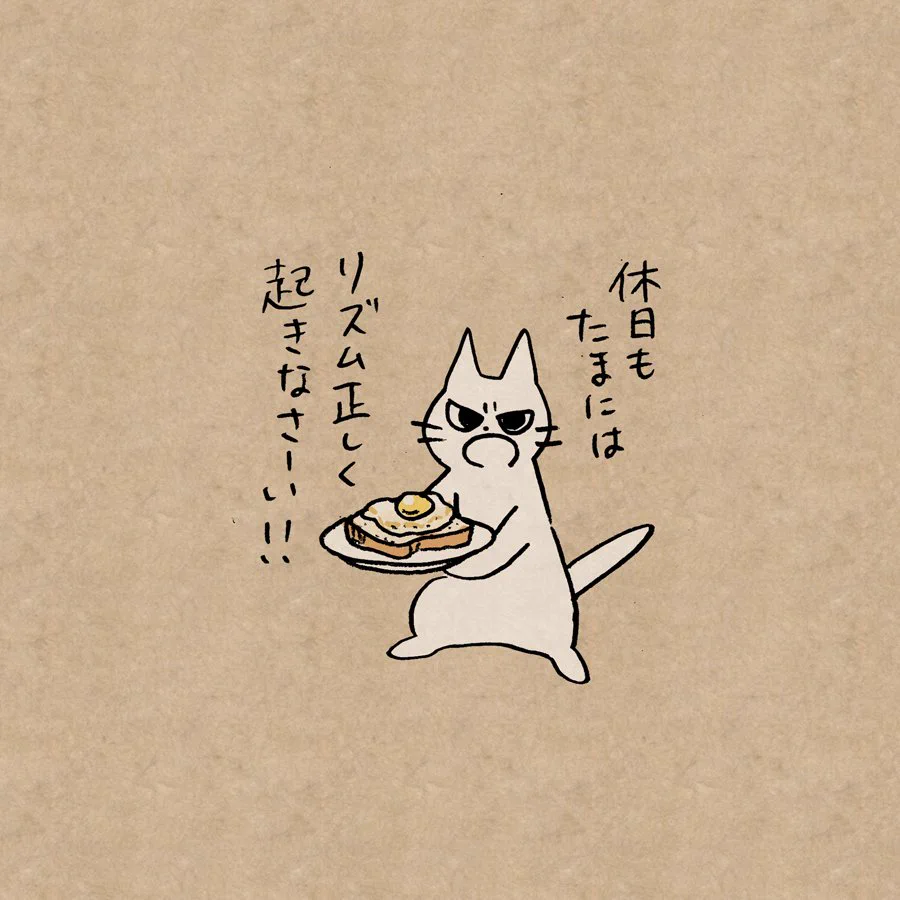 なんだかんだで面倒見がいい？昼まで寝ている人を叱ってくれる猫ｗｗｗ