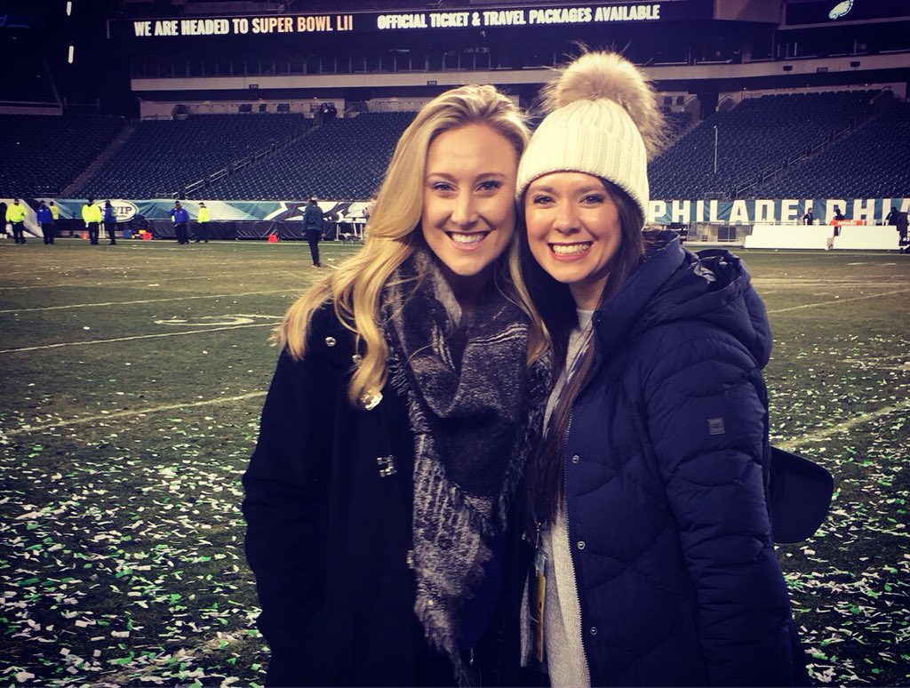 AshleyAug21's tweet photo. Reminiscing on an incredible week in Philly; and how much I really like this beanie. Enjoying every step of this journey! #blessed #movelifeforward #sandandstars #dreamchasin #nfcchampionship #philly https://t.co/WL7lypkRy2