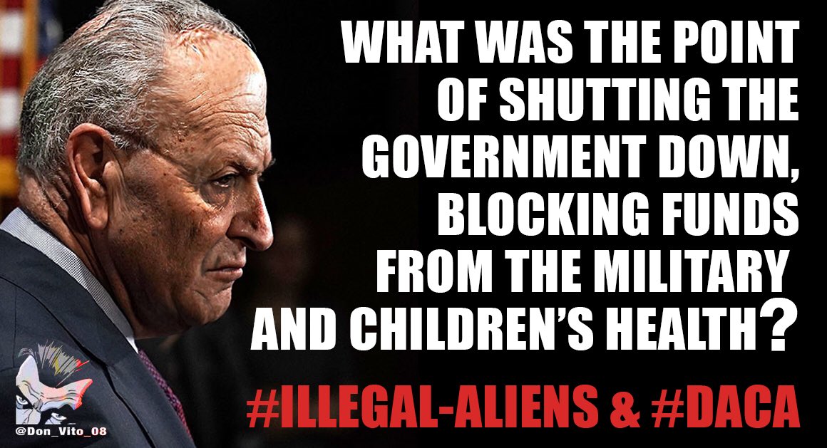 Don_Vito_08's tweet photo. @RealJamesWoods #ChuckSchumer is the clown of the country! Puts #IllegalAliens before our citizens.
#SayNoToDACA https://t.co/YDWR5oEB47