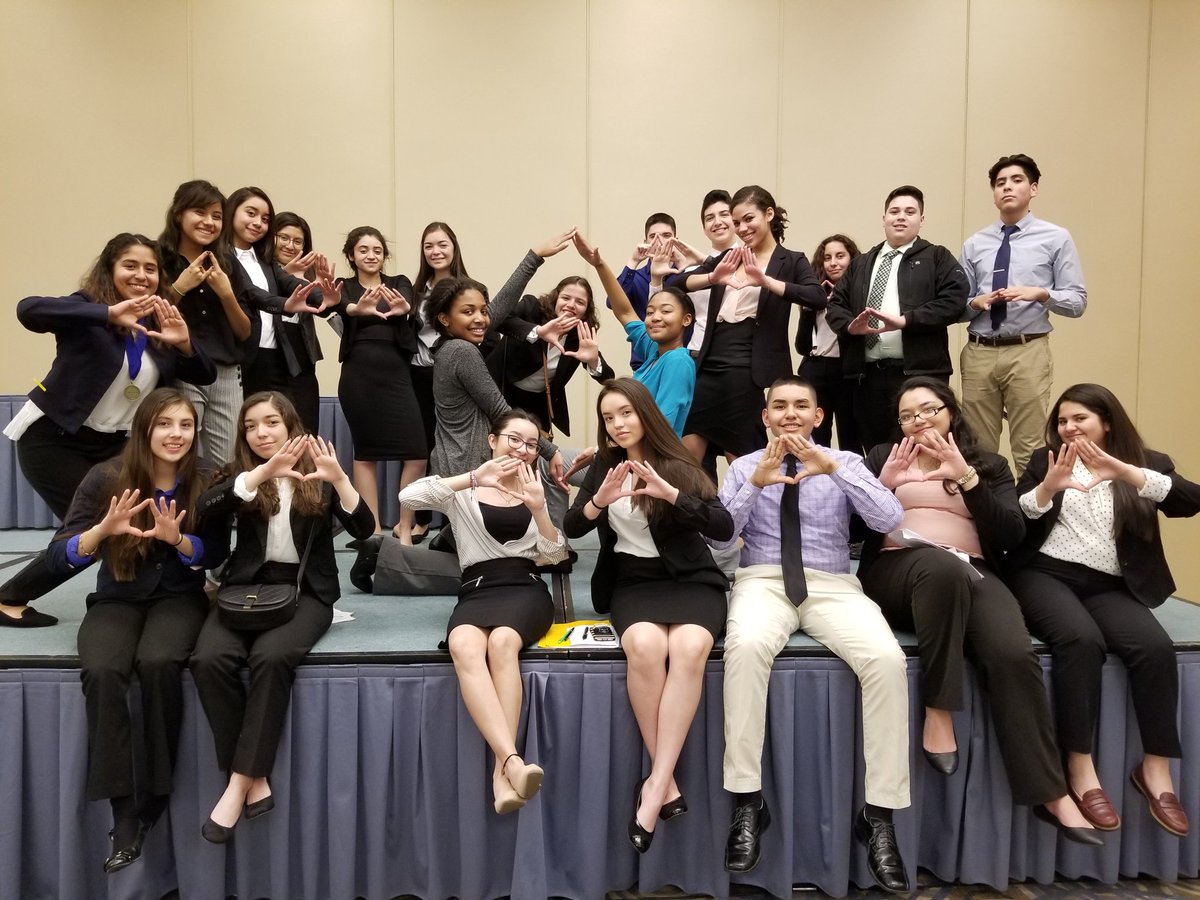 EAHSDECA's tweet photo. @EAHSDECA ready to be #Limitless at #WSDSectionals. Next stop #ILCDC https://t.co/fKG1rxfplu