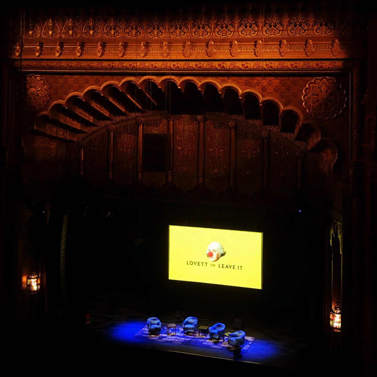 forgingahead's tweet photo. @jonlovett your stage and adoring fans are ready! https://t.co/Lj2gmxZCjM