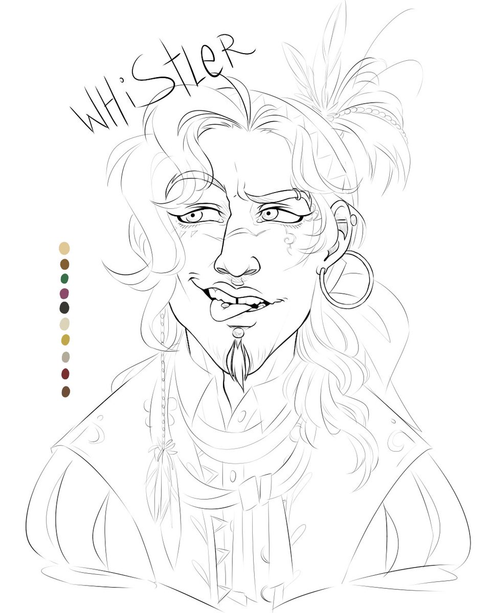 reaversmanbutt's tweet photo. Totally forgot I did this! A never finished gypsy bard design for the #FanForFable4 initiative. Whistler would be found in taverns, giving out quests for the Heroes, sometimes helping them. He is loosely based on a rooster. #Fable #conceptart @Kro_Kropotov https://t.co/EJ27akvJAE
