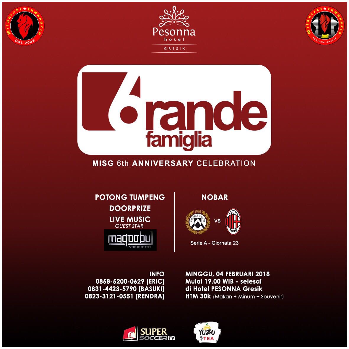 Kurang seminggu lagi gaes. Ramekno.!! #6randefami6lia #togetherwestrong #wearemilanisti #milanistiindonesia