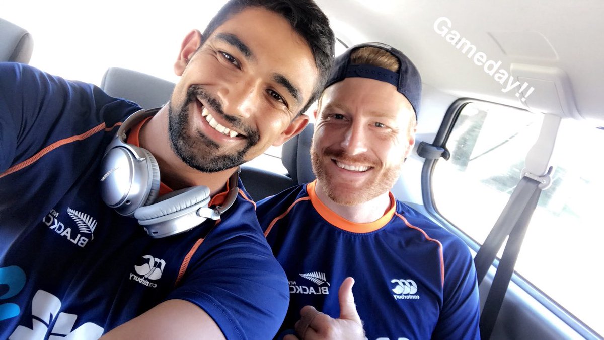 ish_sodhi's tweet photo. Gameday!! @BLACKCAPS https://t.co/asgtROIdgm