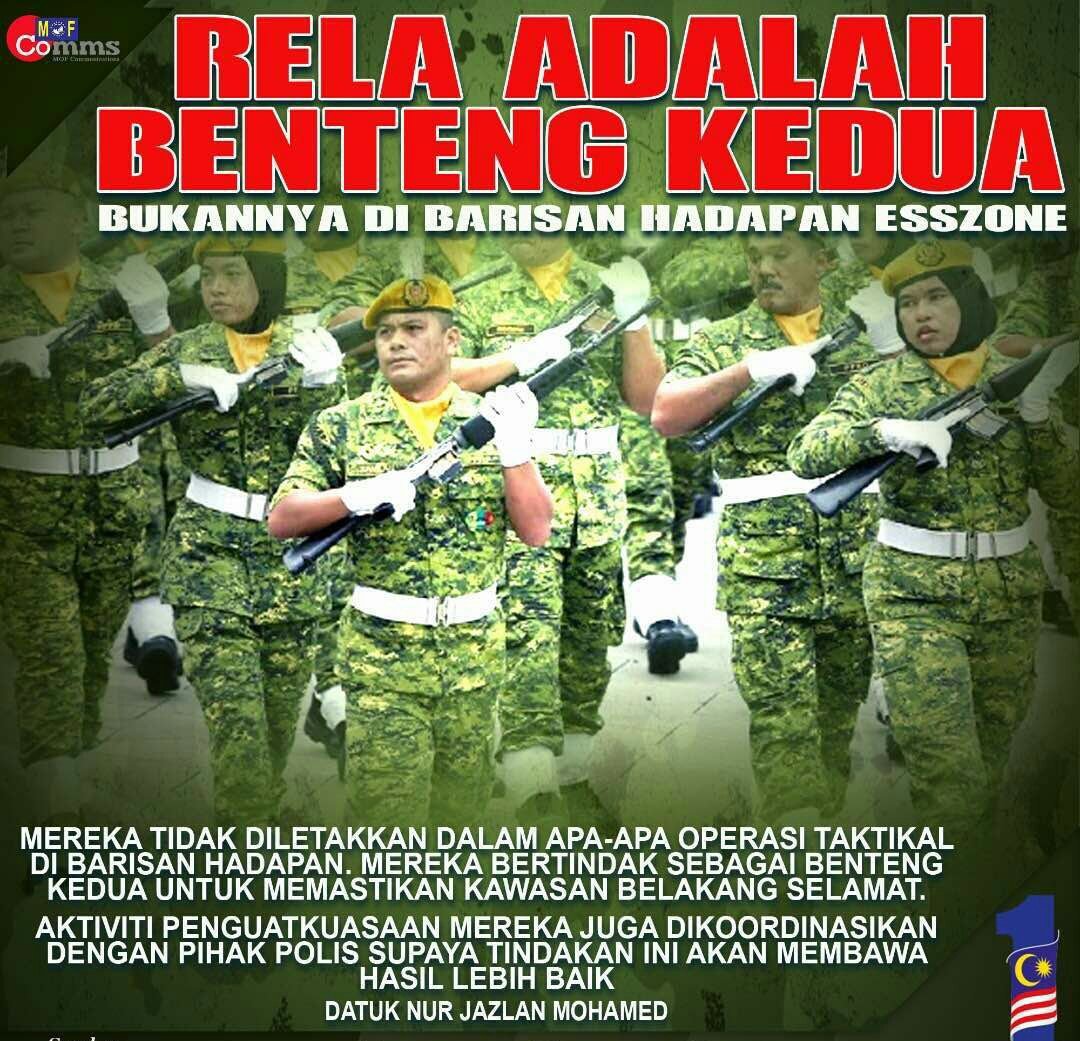 RELA ADALAH BENTENG KE~2 NEGARA
Hargai jasa2 mereka.
<a href="/relapahang/">RELA Negeri Pahang</a> <a href="/relamalaysia/">relamalaysia</a> <a href="/zulkifliabidin/">Zul Abidin</a> <a href="/kamarudin_rapig/">Kamarudin Mohd Rapig</a> <a href="/RazibSRBrians/">R-jib</a>