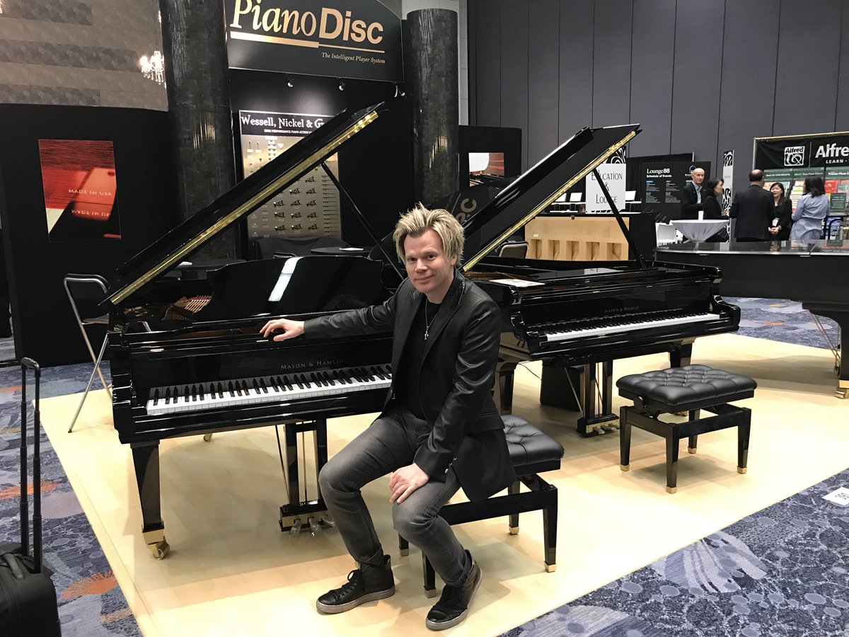 Proud to be a Mason &amp; Hamlin artist. Truly an amazing instrument that is such an inspiration. I highly recommend playing one if you’re at NAMM again tomorrow.