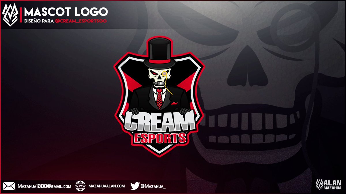 Mascot logo para @Cream_eSportsGG 
y su SpeedArt  ▶️  youtu.be/FHuYsFzEjmI

Agradesco sus 🔁RT  y MG♥️ , esto fomenta a que mas gente conosca mis trabajo.

📎-> Si buscas un diseño🖋️ ,  programación de pagina web📱 no olvides visitar  mazahuaalan.com    🖥️