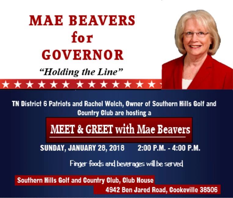 GracieNunyabiz's tweet photo. #MeetAndGreet with Senator @MaeBeavers, running for #TNgov!!
#Cookville #Algood #Lebanon #Baxter #DodsonBranch #Monterey #Gainesboro #RNRTN
#RedNationRising #TNgovernor #TNGovt #tnleg #TNmillennials #TNedu https://t.co/2Iggf2oUve