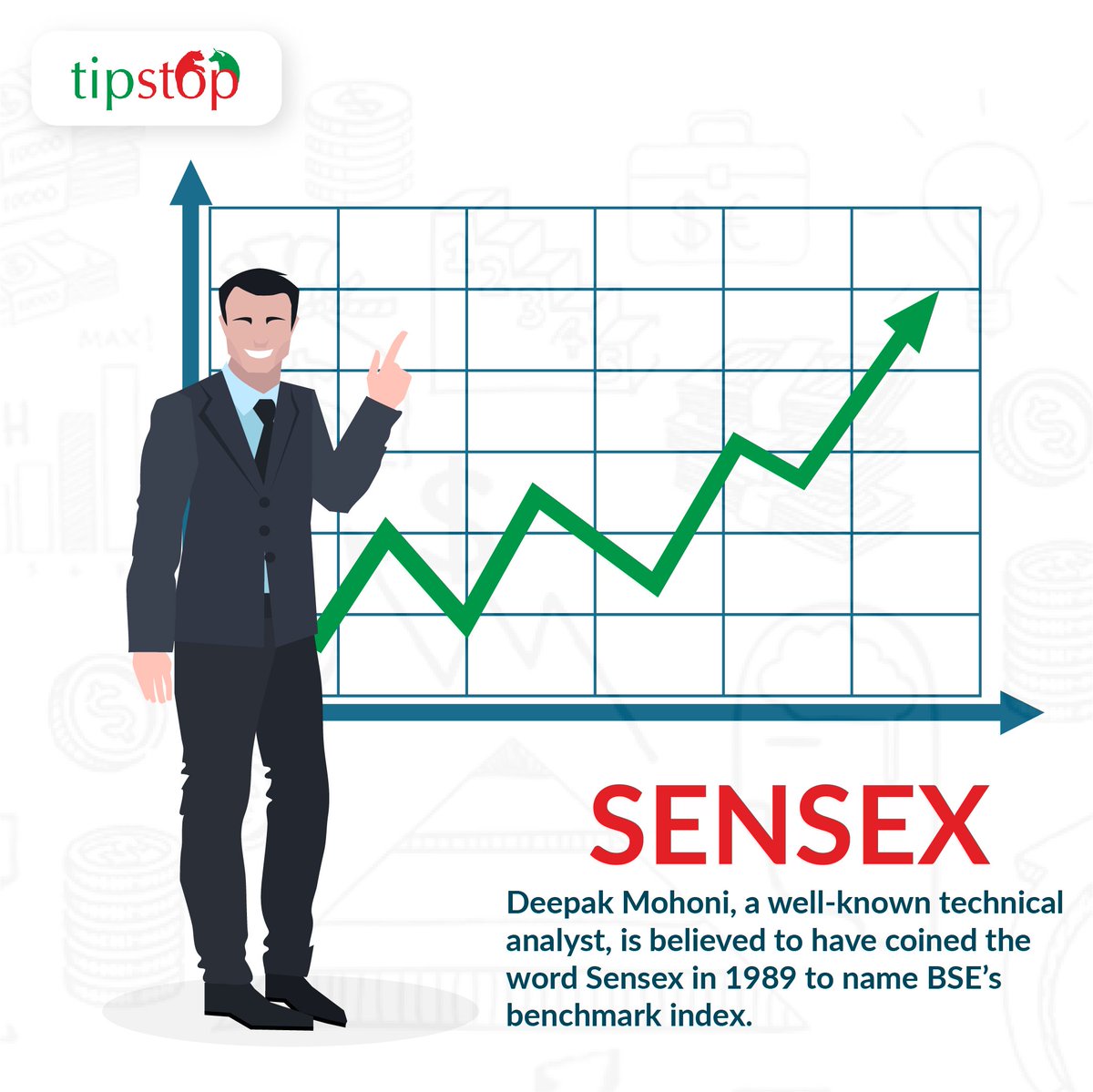 TipStop_in's tweet photo. #Facts: The name ‘Sensex’ stands for sensitive index, which comprises 30 largest and most actively traded stocks on BSE.
#StockMarketFacts https://t.co/8JrOf0EgFy