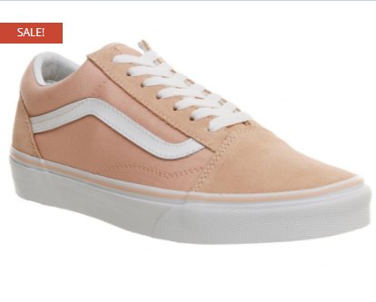 peach checkered vans