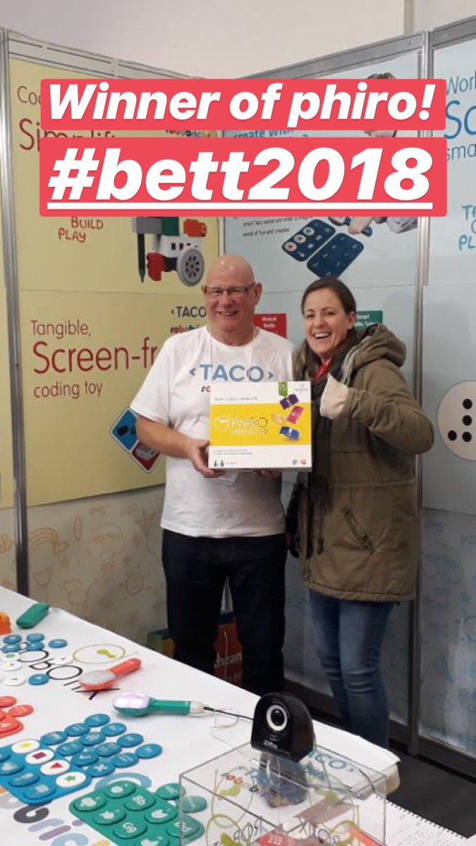 RobotixLS's tweet photo. Congrats Nancy from #Belgium ! @Bett_show #bett2018 https://t.co/uez8PPRJPI