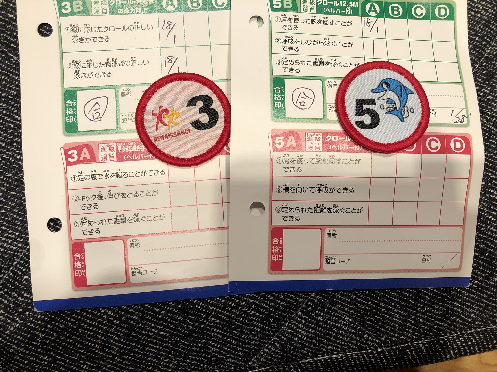 ᴀsᴀᴍɪ ᴗ R A Twitter 合格 息子ｸﾝ達二人ともスイミング合格 ฅ ฅ 進級 ٩ 0 ۶ 頑張ったね スイミングスクール ルネサンス 頑張ったね クロール 背泳ぎ 平泳ぎ 息子たち プール いいね返し いいねありがとう T Co
