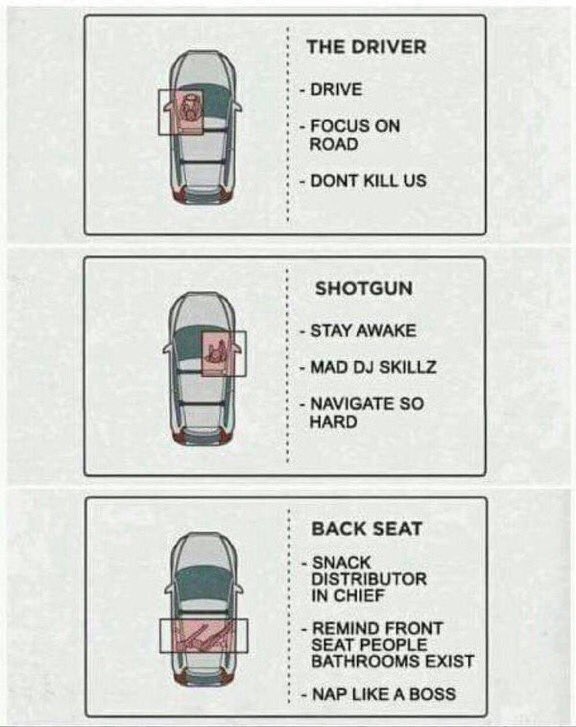 TheComedyHumor's tweet photo. The rules for any car adventure: https://t.co/vFezUYEq3E