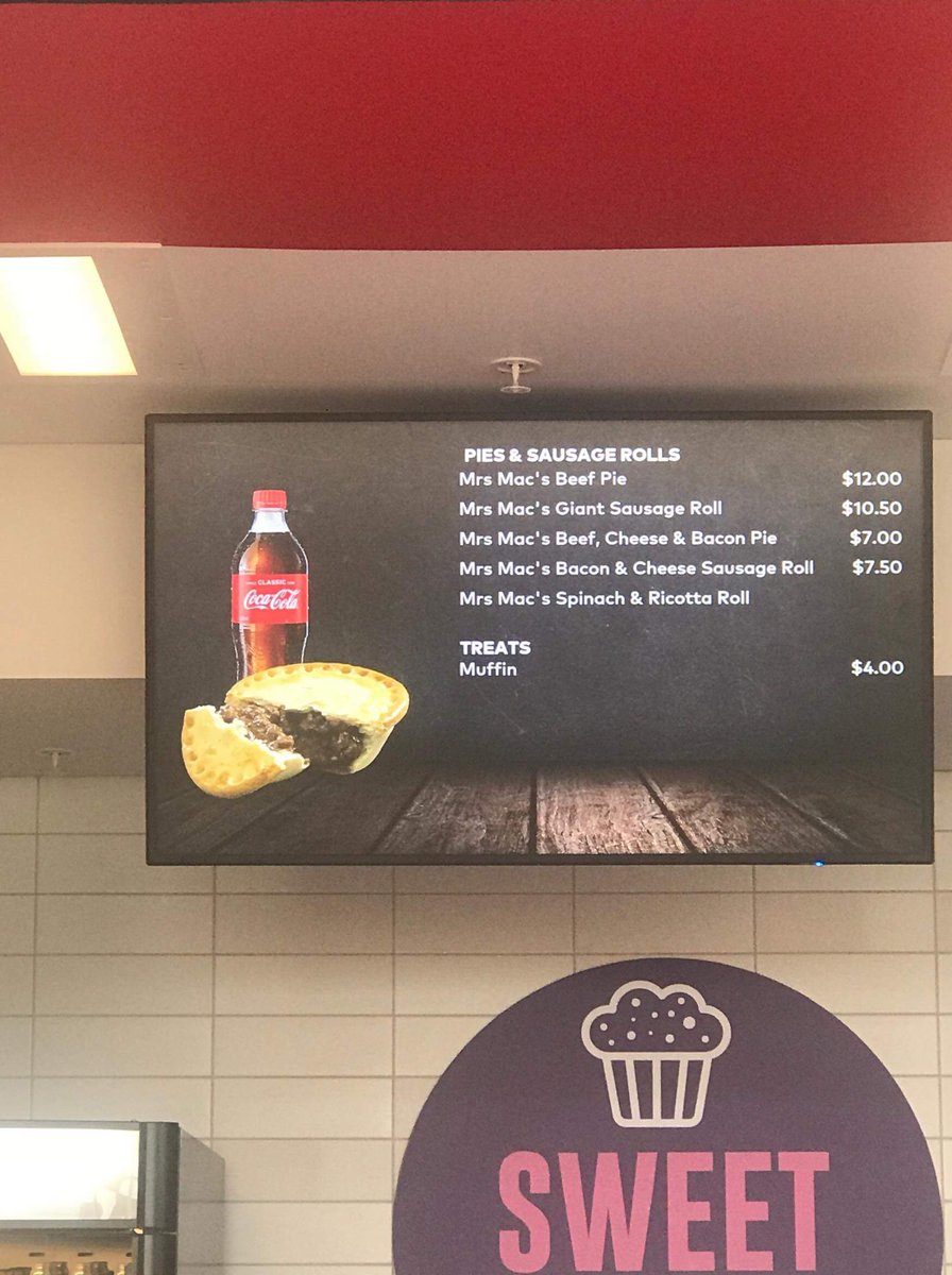 BellTowerTimes's tweet image. $12 Mrs Mac&apos;s Pie at Perth Stadium. Bargain.