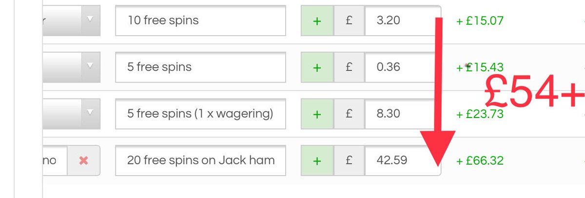 MMBExperience's tweet image. I just made £54+ using only Free spins with #matchedbetting. Took me about 1hr! #iaccumulated #profitaccumulator #makemoneyonline #freespins
