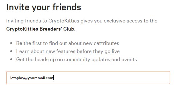 JCtechfuture's tweet photo. If you want to get an invite to #cryptokitties , DM me your email address, we can join the exclusive breeders club together! https://t.co/fh3DbogYQn