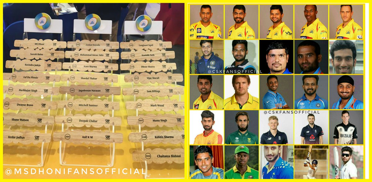 msdfansofficial's tweet photo. Raise your hands if you are super excited for #IPL2018 🤗😍
Here's @ChennaiIPL Super Squad!
#WhistlePodu #SummerIsComing 
#PrideOf18 https://t.co/QtsV1Vxkx5
