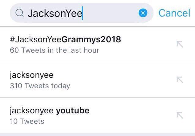 YeeFanclub's tweet photo. Hi everyone, there’s something wrong with the way we tweeted, only 60 tweets in the last hour, should be more. Anyway, the correct way to tweet is “text + #JacksonYeeGrammys2018 “ only 1 hashtag please. Dont add one more. Otherwise we waste our call.@doeforjackson @JacksonYee_YT https://t.co/95VhEQ0PNT