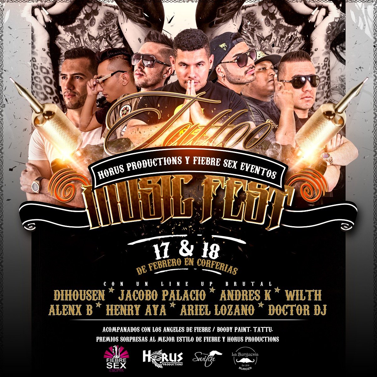 perea_tatan's tweet photo. @Horusproductio1 y @FiebreSexEvento @CorferiasBogota 
Angelitos dj's tatuajes que riko https://t.co/w5VJTr49tO