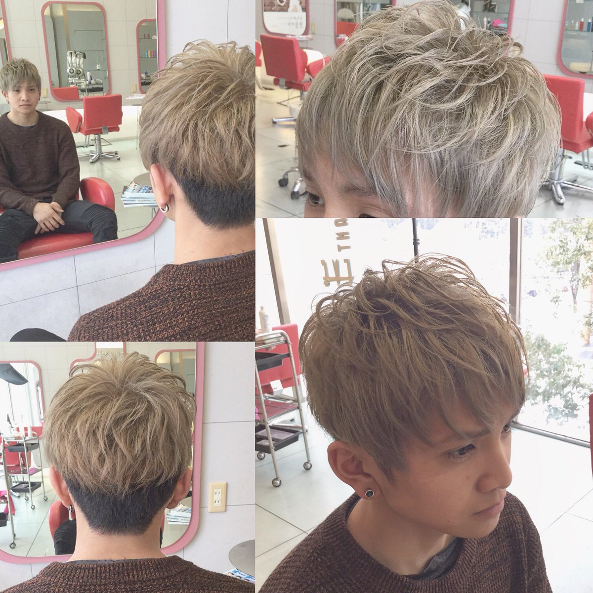 Eve Hair Works در توییتر カラーリング カラーリグレージュ アッシュグレージュ シルバーアッシュ シルバーカラー シルバー ブリーチ ブロンドカラー スパイキーショート ツーブロック 束感 イケメン Kyoto Maizuru 美容室 イブブリリアントワールド