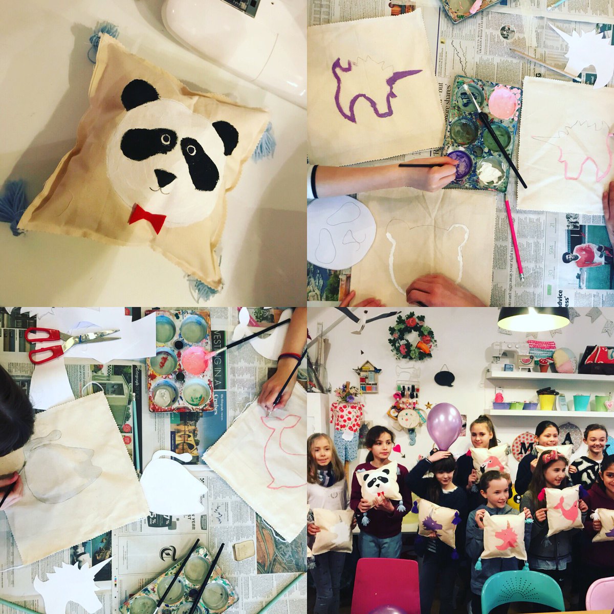 TheCrafthouseUK's tweet photo. #kidsparties for #creative kids - best way to spend an afternoon hand painting, #sewing and #crafting 😊 https://t.co/dVfZLThiR9