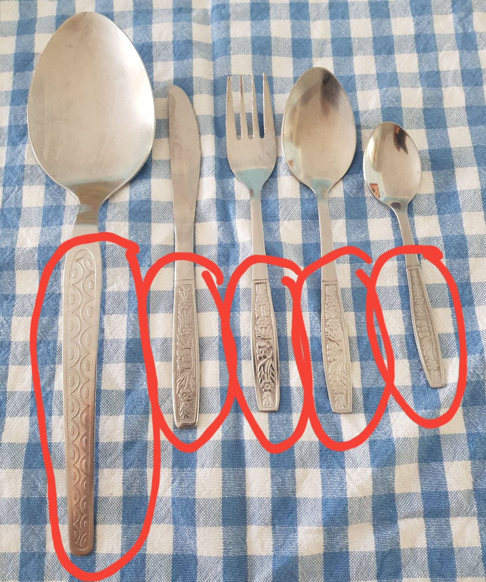 ChristoThurston's tweet photo. Cutlery found in 91,5% of South African homes. 

RT of you are part of the statistics https://t.co/P1nboUuPSY