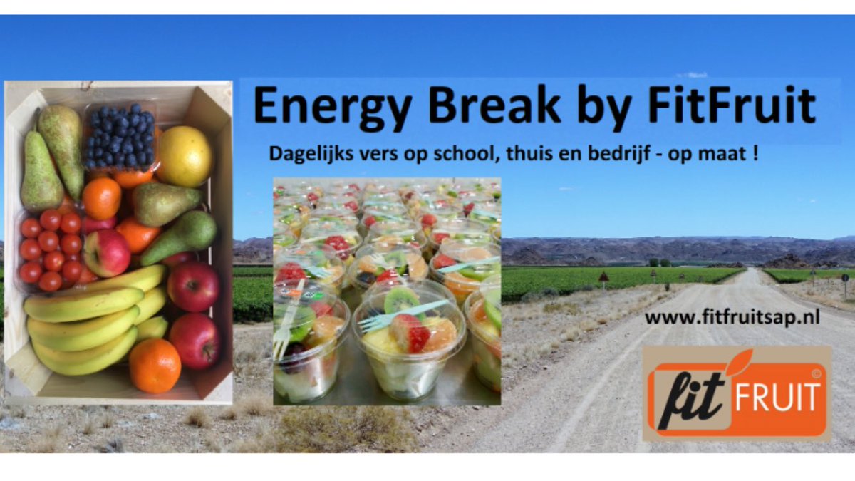 #energybreak met #fitfruit op maat ! Dagelijks thuis, op school en bedrijf. fitfruitsap.nl en 0162461590 fitfruit@sitrus.eu #gezond #vitamine #verssap #fruitsalade #teambox #bedrijfsfruit