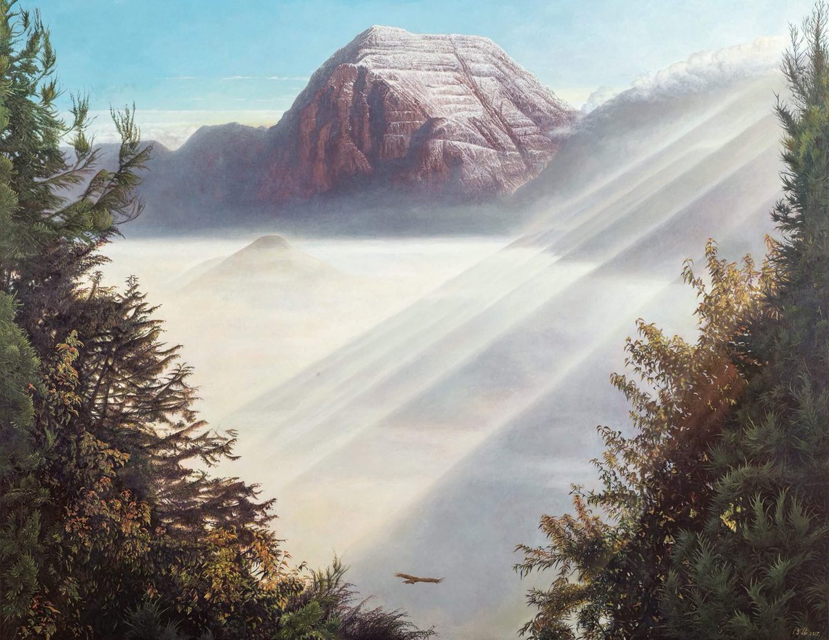 Liang_Gallery's tweet photo. Currently on view @lianggallery 
Mountains of the Four Seasons
Duration: 2018.01.13 Sat. – 2018.02.11 Sun. 
Artwork:
Liu De-Lang
The Noble Xueshan
2017
Oil on canvas
200x259cm

#liudelang #soloexhibition #mountains #nature #taiwan #light #art #painting #oilpainting #canvas https://t.co/Exh8MX7YCr